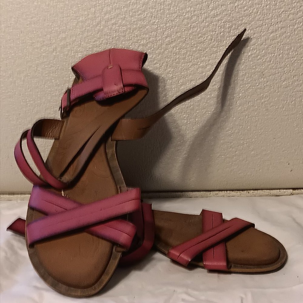 Clarks Pink Strappy Sandals